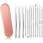 12 Stücke Mitesserentferner Komedonenquetscher Set
