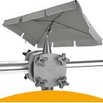4smile Sonnenschirm Balkon rechteckig + Sonnenschirmhalter