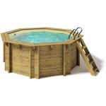 Paradies Pool Holzpool Kalea Platin Komplettset