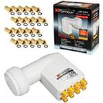 HB-DIGITAL Octo LNB LNC Opticum Red LOP-04H