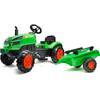 Trettraktor mit Anhänger von Falk