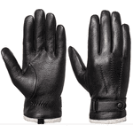 Acdyion Herren Winter-Lederhandschuhe