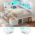 Aogllati Jugendbett mit LED-Beleuchtung 6012-XIUB