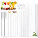 AOTWAN Glas-Strohhalme