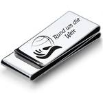 aplusashop Geldscheinklammer Edelstahl