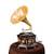 Aubaho Grammophon Antik-Stil verziert