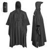 Regenponcho Schwarz/Unisex von AWHA