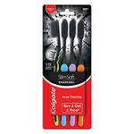 Colgate Slim Soft Charcoal (Pack of 3)