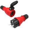 Schutzkontakt Stecker & Kupplung Set von Sat-Shop