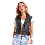 Diashiny Kunstlederweste