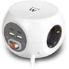 Steckdosenwürfel mit USB von Ewent