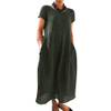 Boho Langes Kleid mit Taschen von Imuedaen