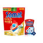 Somat Gold Spülmaschinen Tabs & Maschinenreiniger Tabs Anti-Kalk