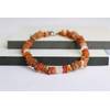 Bernsteinkette mit Rose Jade verziert von amber-us