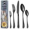 Schwarzes Besteckset von BEWOS