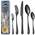 Schwarzes Besteckset von BEWOS