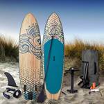 Brast-SUP Board Tribal Ocean Sixties Turtle & Natural