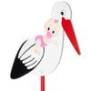 Holzstorch mit Baby von Brubaker