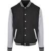Collegejacke mit kontrastfarbenen Ärmel von Build your Brand