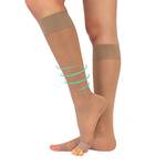 CALZITALY Zehenfreie Stützstrumpfe