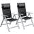 Casaria 2er Set Aluminium Gartenstuhl