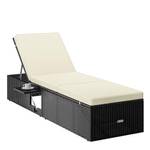 Casaria Sonnenliege mit Klapptisch