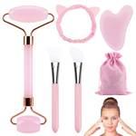 Coicok Gua Sha Stein und Gesichtsroller