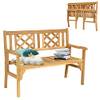 Holz Gartenbank Klappbar von Costway