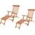 Sam 2er Set Teak-Holz Deckchair Puccon 4251068927747
