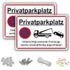 Privatparkplatz Schilder von Dinalix