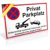 Privatparkplatz Schild von Dreifke