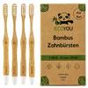 Bambus Zahnbürsten 4er Set mittel von EcoYou