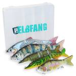 elbfang Wobbler Kunstköder-Set mit Köder-Box