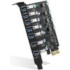 USB 3.0 PCIe Erweiterungskarte 7-Port von FARBOKO