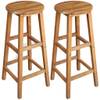 2er Set Barhocker Holz von Festnight