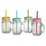 Flirt 4er Set Gläser mit bunten Deckeln