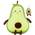 Avocado Plüschtier von Fsrongxi