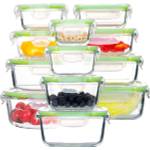GENICOOK Glas-Frischhaltedosen Set