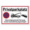 XXL Privatparkplatz-Schild von Gentle North