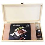 Grillgut Grillstein aus Salz
