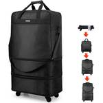 Hanke Faltbar Koffer Reisetasche mit Rollen