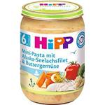 Hipp Mini-Pasta mit Alaska-Seelachsfilet und Buttergemüse