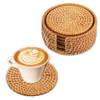Rattan Untersetzer Set von Hisdricus