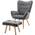 Ohrensessel mit Hocker von HollyHOME