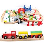 Jacootoys Holzeisenbahn Set