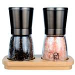 Jcpkitchen Schwarzes Edelstahl Gewürzmühle Set