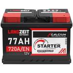 Langzeit Autobatterie 12V 77AH 720A/EN