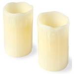 Lights4fun LED Kerzen Echtwachs