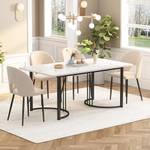 Merax Esstisch mit Marmormuster