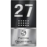 Metzler Edelstahl Funkklingel Schwarz